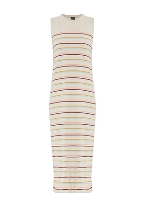 PS Paul Smith striped midi dress - Neutrals