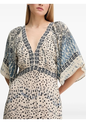 Hoss Intropia Amelia embroidered maxi dress - Neutrals