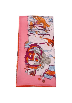 Gucci graphic-print scarf - Pink