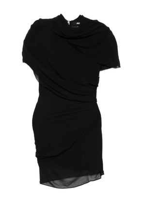 Jacquemus The Castagna draped minidress - Black