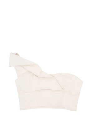 SIGNIFICANT OTHER ruffled flori top - Neutrals