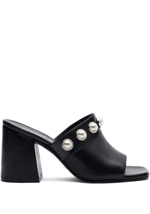 Stuart Weitzman 85mm Portia pearl-embellished sandals - Black