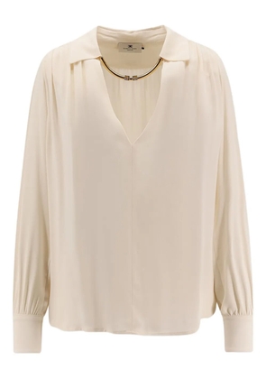 Elisabetta Franchi collar-detail blouse - White