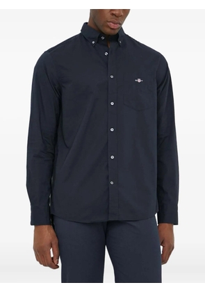 Gant embroidered-logo shirt - Black