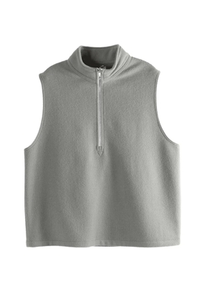 Rier zip-fastening sleeveless vest - Grey