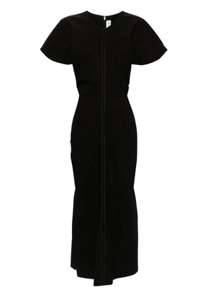 Victoria Beckham flared poplin dress - Black