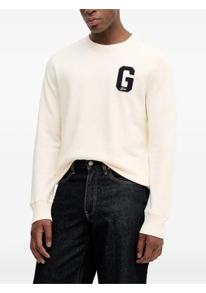 Gant appliqué sweater - White