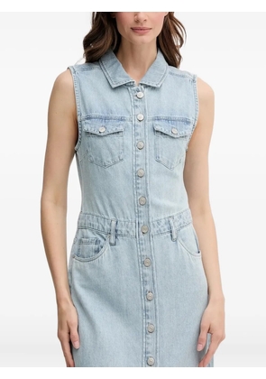 DKNY button-front denim dress - Blue