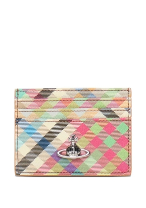 Vivienne Westwood Orb-plaque card holder - Neutrals