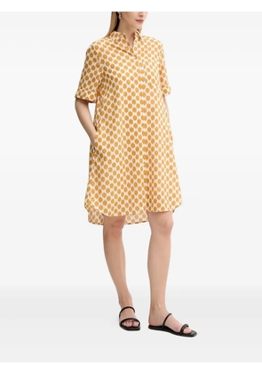 Marc O'Polo geometric-print shirt dress - Yellow