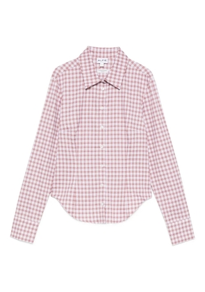 ALFIE checked cotton shirt - Red