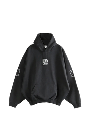 VETEMENTS printed hoodie - Black