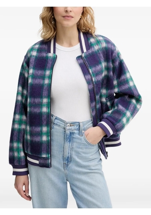 Benetton checked zip jacket - Purple