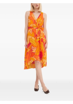 Joseph Ribkoff floral print V-neck dress - Orange