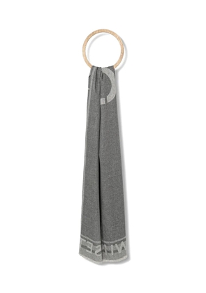 TWINSET logo-jacquard scarf - Grey