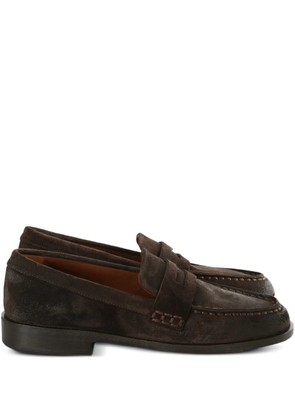 Marsèll penny-strap leather loafers - Brown