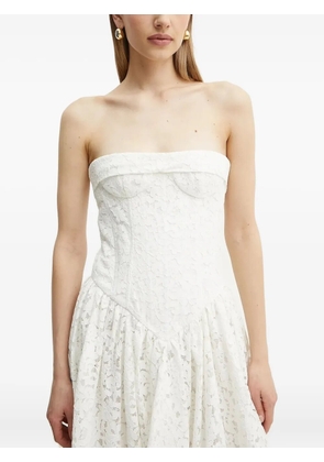 Bardot Felicidad strapless asymmetric dress - White