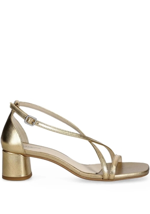 VAGABOND crossover strap block-heel sandals - Gold