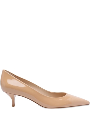 Stuart Weitzman 50mm leather heeled pumps - Neutrals