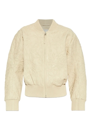 MUNTHE Ferril leather jacket - Neutrals