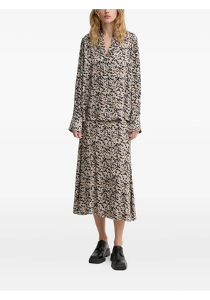 Bruuns Bazaar FloretBBAmattas midi skirt - Neutrals