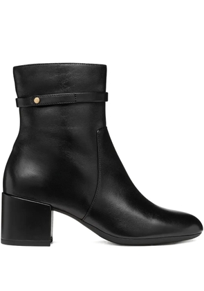 Geox 60mm Eleana leather boots - Black