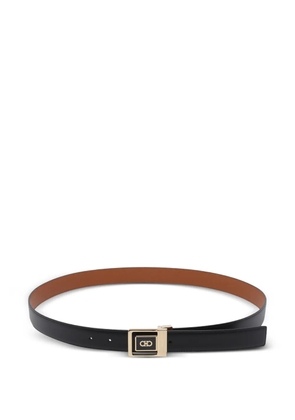 Ferragamo logo reversible belt - Black