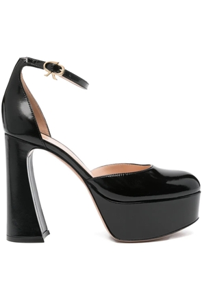 Gianvito Rossi 120mm platform ankle-strap heeled pumps - Black