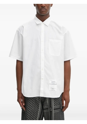 Neighborhood pocket label shirt - White