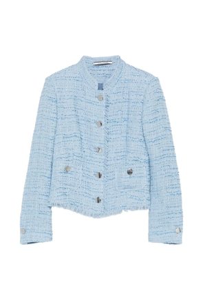 Tagliatore button-fastening fringed-detail jacket - Blue