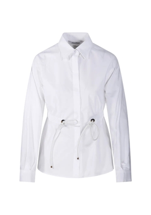 Max Mara Tazzina drawstring shirt - White