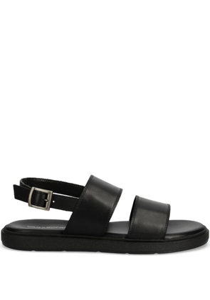 VAGABOND leather flat sandals - Black
