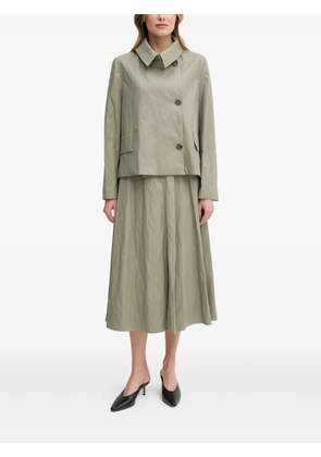 Sandro Ferrone asymmetrical-fastening button coat - Green