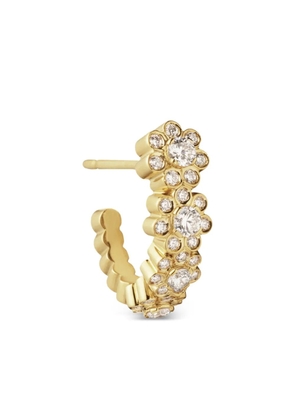 Sophie Bille Brahe 18K yellow gold Petite Boucle De Fleurs diamond earring