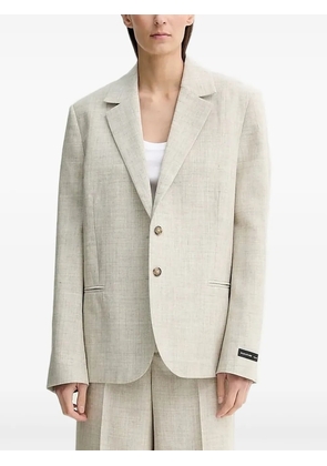 HERSKIND notched-lapel linen blazer - Neutrals