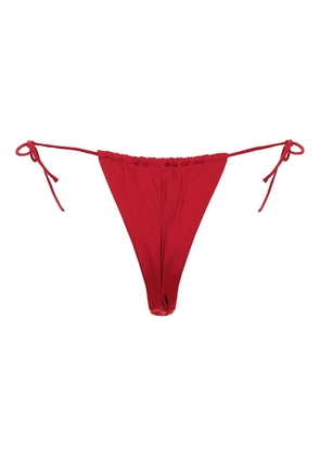 Agua Bendita Alexis ring-detail bikini bottom - Red
