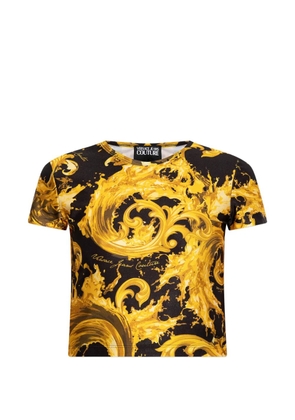 Versace Jeans Couture baroque-pattern T-shirt - Yellow