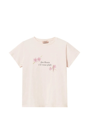 TWINSET slogan-print T-shirt - Pink