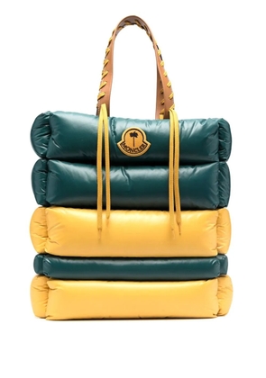 Palm Angels x Moncler padded tote bag - Green