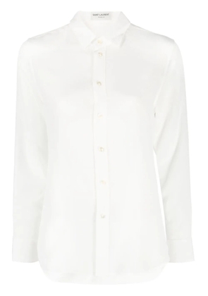 Saint Laurent classic collar silk shirt - White