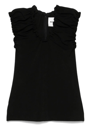 Jil Sander gathered blouse - Black