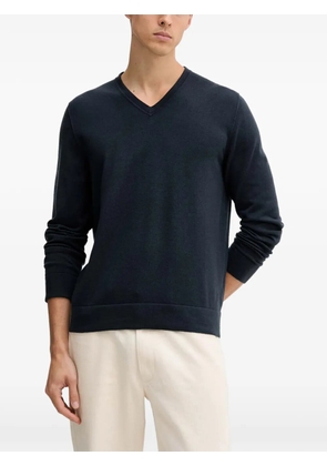 Marc O'Polo V-neck long-sleeve sweater - Blue