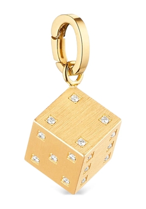 Marie Lichtenberg 18K gold Dado diamond charm - Yellow