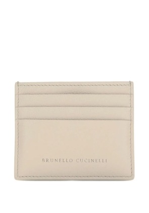 Brunello Cucinelli leather card holder - Neutrals