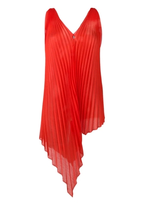 Poiret asymmetric pleated top - Red
