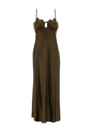 Saint Laurent silk maxi dress - Green