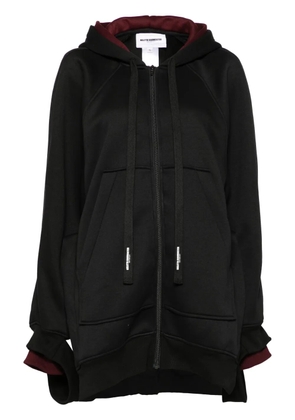 Melitta Baumeister Longline Zip-Up Hoodie - Black