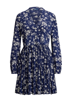 Polo Ralph Lauren floral-print shirt dress - Blue