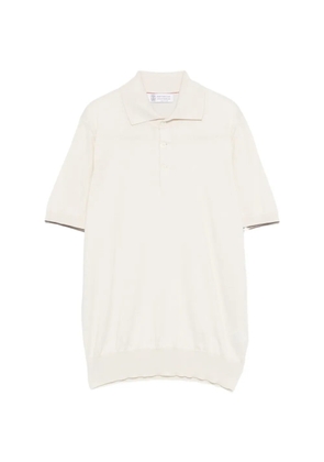 Brunello Cucinelli short-sleeved polo shirt - White