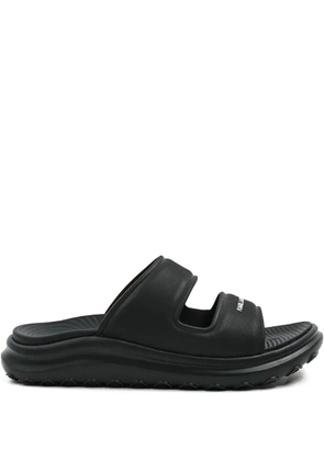 Karl Lagerfeld logo-print slides - Black